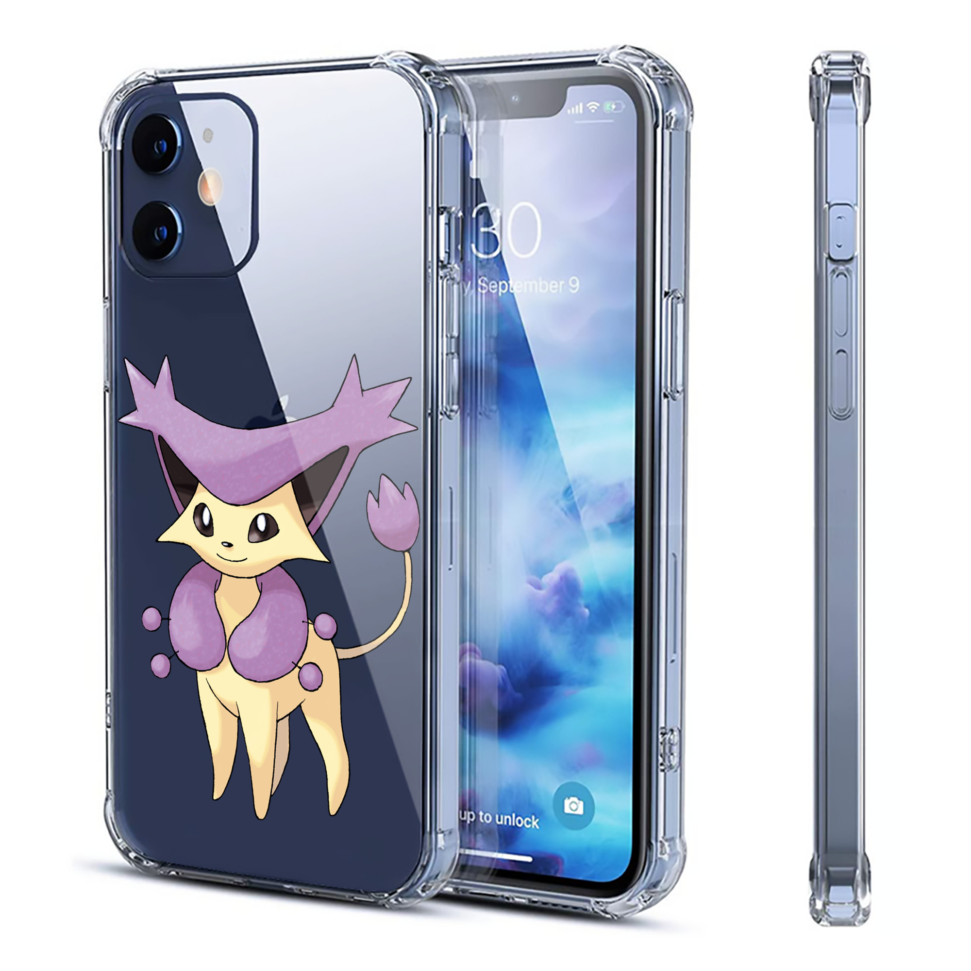 （画像用） ポケットモンスター Pokémon 【iPhone 12シリーズ対応】透明スマホケース（クリアソフトケース）
